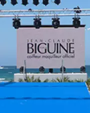 Jean Claude Biguine coiffeur maquilleur officiel du Festival International des jeunes créateurs de mode de Dinard