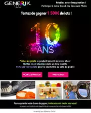 Generik vous fait gagner 1500 euros de produits pour ses 10 ans !