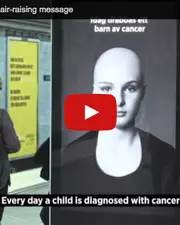 Superbe campagne de sensibilisation au cancer des enfants