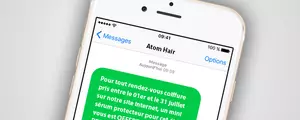 Ce coiffeur envoi ce sms et double son chiffre au mois de juillet