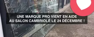 Une marque de produits pros vient au secours du coiffeur cambriolé la nuit de Noël !