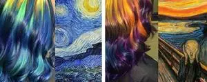 Cette coiffeuse s'inspire de tableaux célèbres pour se colorer les cheveux !